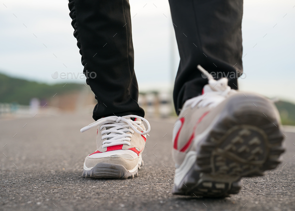 Shoe sales close up